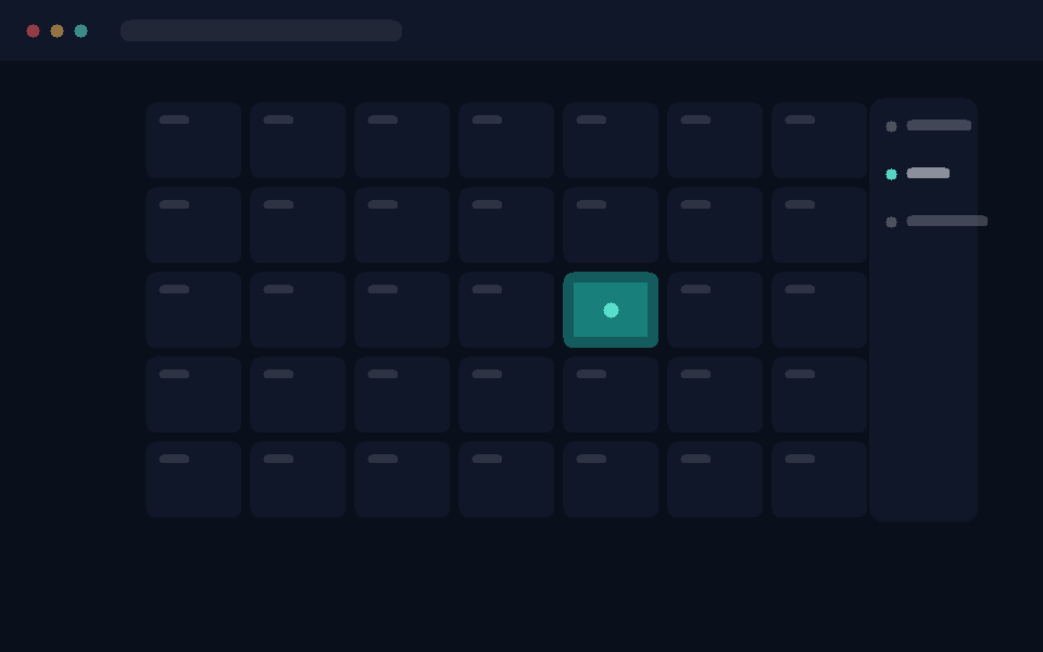 Placeholder animation demonstrating the built-in bid calendar and deadline tracking