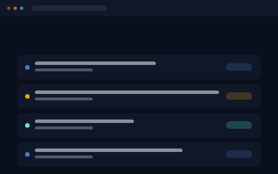 Placeholder animation demonstrating opportunities syncing in from multiple sources